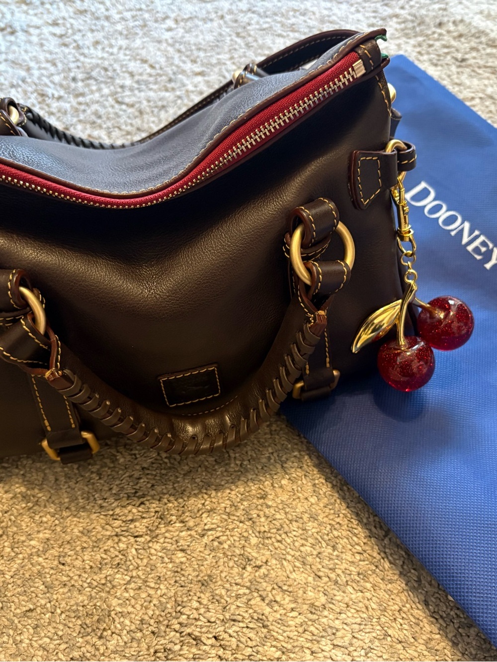 Dooney and Bourke Florentine Mini Satchel in Brown Tmoro NWT - Picture 14 of 14